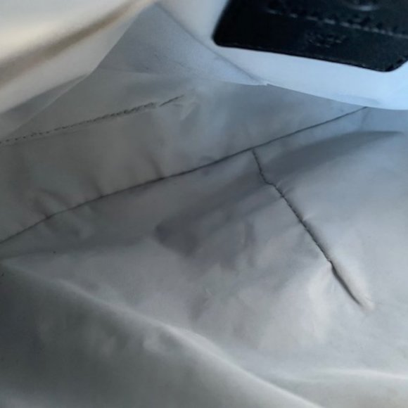 Cole Haan Black Leather Bag with Gold Accents RARE - Picture 9 of 14